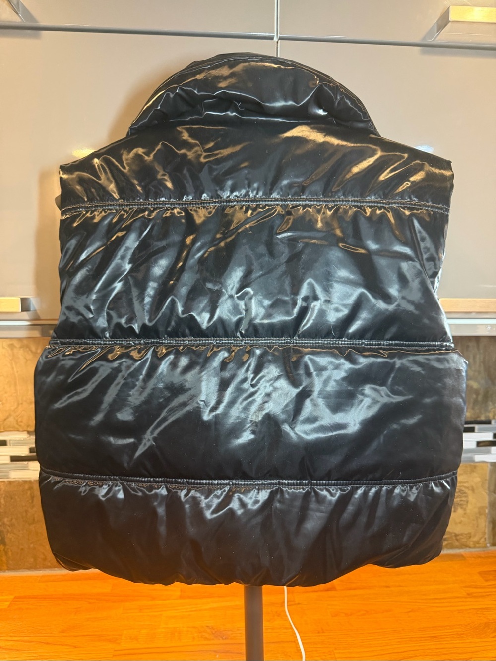 wild fable Shiny Black Puffer Vest - Picture 6 of 10